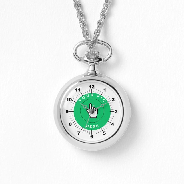 Montre Collier Argent - Personnalisé (Recto)