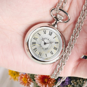 Montre collier personnalisée avec chiffres romains