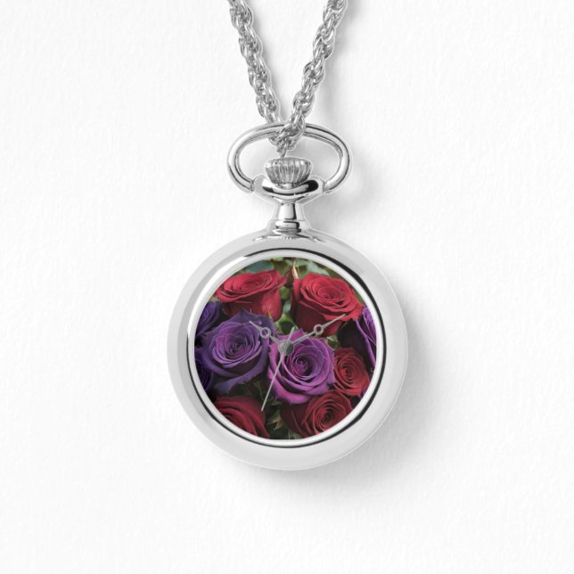 Montre Collier Rose Multicolore (Recto)