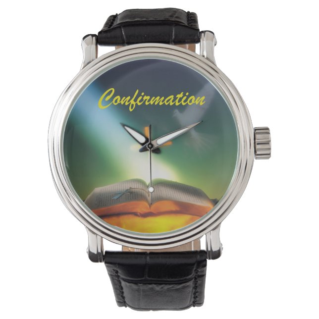 Montre Colombe de confirmation, Bible, Croix (devant)