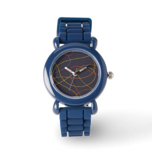Montre Coloré, moderne, simple, tendance, courbes lignes 