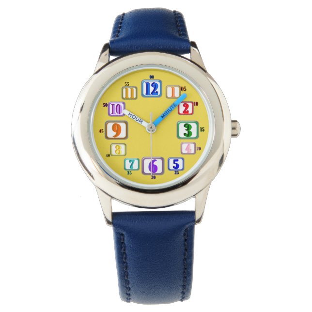 Montre colorée pour enfants (devant)