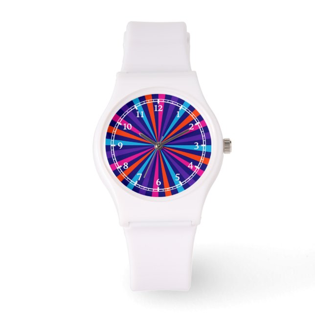 Montre Colorful Burst Filer Wheel Dial Design (Recto)