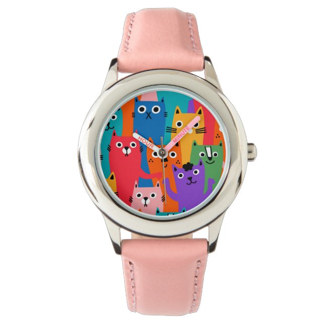 Montre Colorful cats (devant)