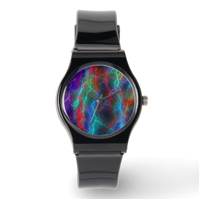 Montre Colorful Rainbow Lightning  Storm (Recto)