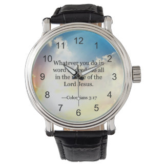 Montre Colossien 3:17, Écriture biblique chrétienne