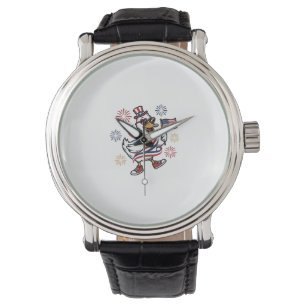Montre Columbus Soccer Vintage Engraving Conception de T-