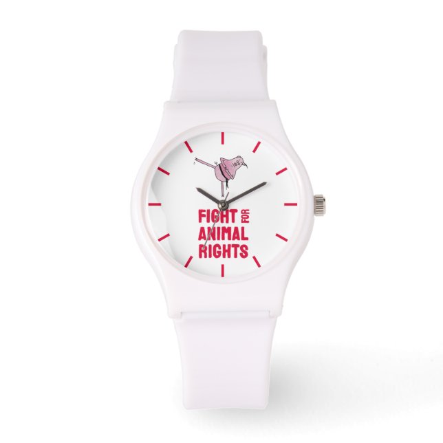 Montre Combattez pour les Droits des Animaux (Recto)