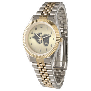 Montre Comédie et Tragédie Théâtre Gold Black Numéros