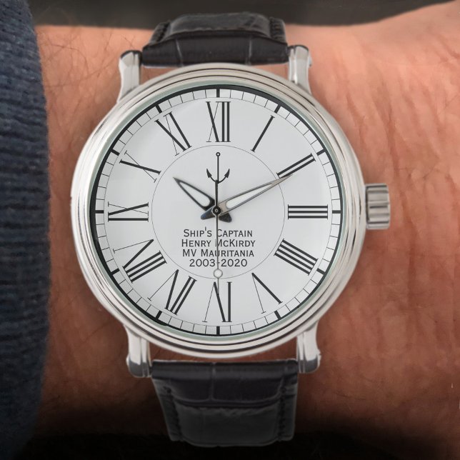 Montre Commémoration de l'équipage de navire de capitaine (Créateur téléchargé)