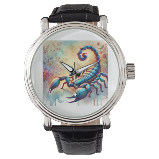 Montre Common scorpion 111024AREF120 - Watercolor (devant)