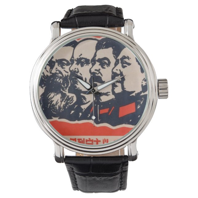 Montre Communist Heads Propaganda Chairman Mao Stalin (devant)