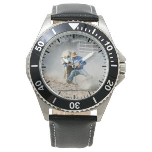 Montre Compétition de lutte de Steer Rodeo Western Hommes