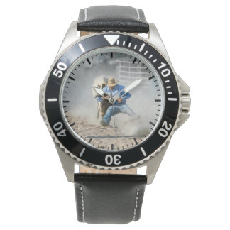 Montre Compétition de lutte de taureau de rodéo Western H