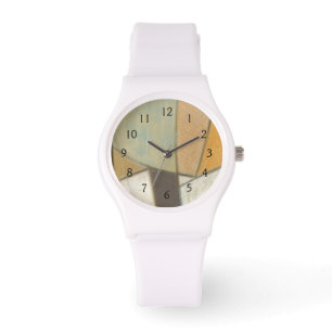 Montre Composition abstraite avec des couleurs amorties