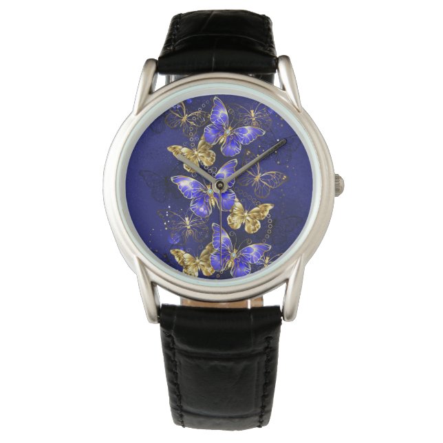 Montre Composition avec papillons Sapphire (devant)