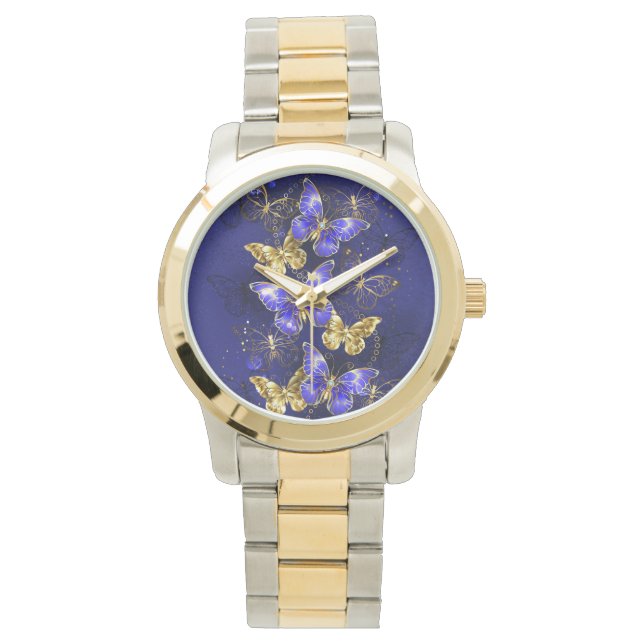 Montre Composition avec papillons Sapphire (devant)