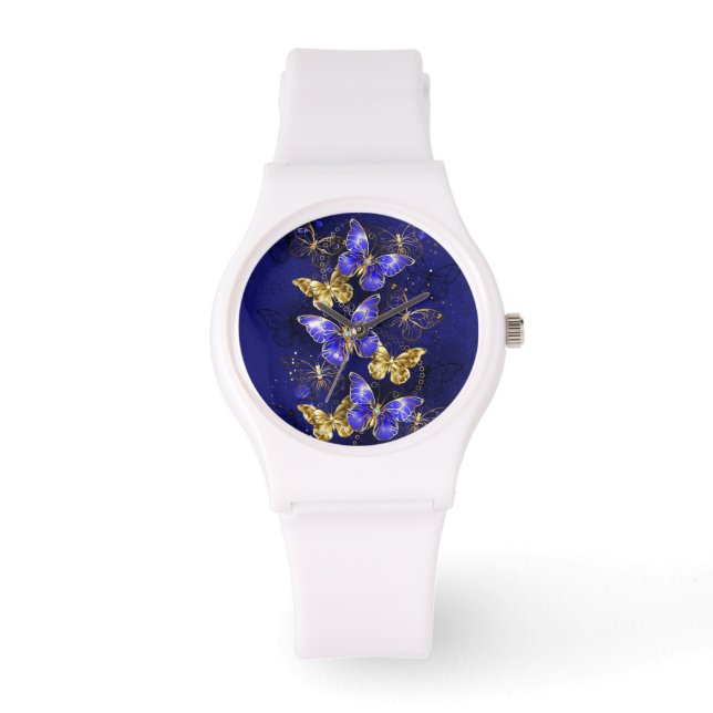Montre Composition avec papillons Sapphire (Recto)