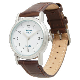 Montre Comptable Elegant Custom Retirement Watch CPA