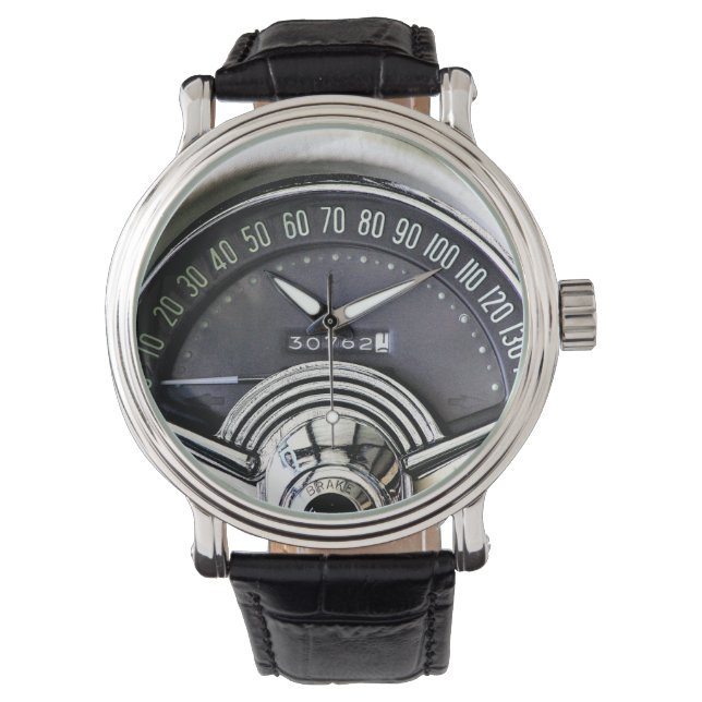 Montre Compteur de vitesse de voiture de sport classique  (devant)