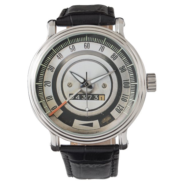 Montre Compteur de vitesse de voiture de sport classique  (devant)