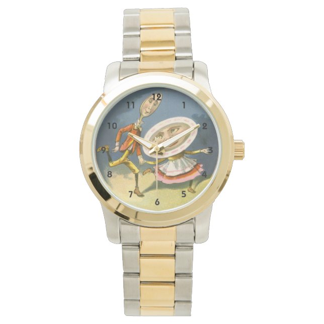 Montre Comptine vintage de Mère l'Oie Hey Diddle (devant)