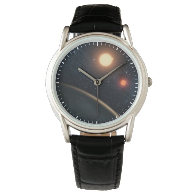 Montre Concept de l'artiste illustrant Kepler-16b. (devant)