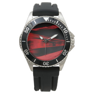 Montre Concept de mouvement moderne et cool en rouge et n