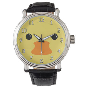 Montre Conception animale mignonne de visage de canard