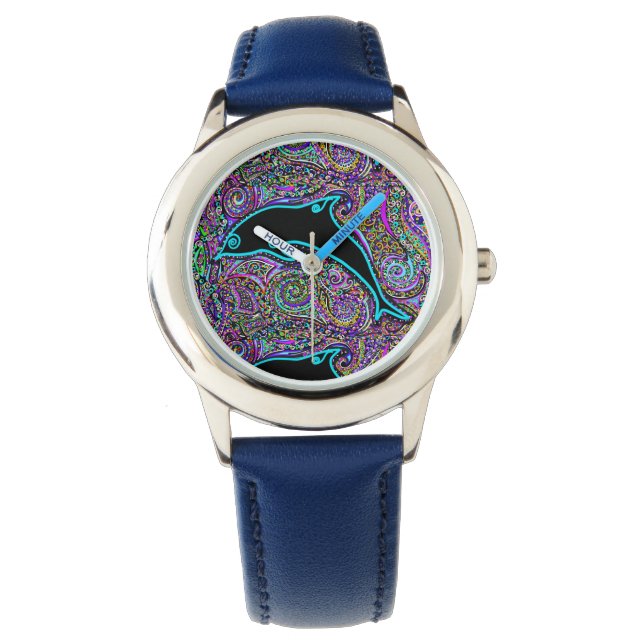Montre Conception artistique de dauphin (devant)