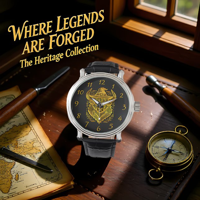 Montre Conception complexe d'un bison avec un Casquette (Créateur téléchargé)