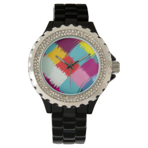 Montre Conception d'abrégé sur courses de peinture