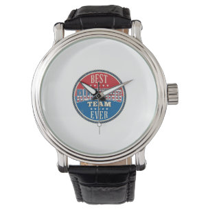 Montre Conception de badge vintage patriotique d'équipe d