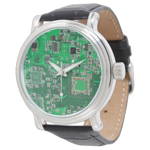 Montre Conception de carte de circuit imprimé PCB verte p