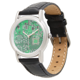 Montre Conception de carte de circuit imprimé PCB verte p