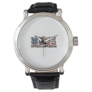 Montre Conception de chemise avec lettrage Vintage Patrio
