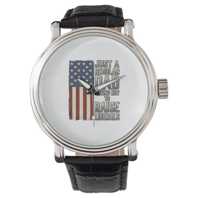 Montre Conception de chemise de citation de drapeau vinta (devant)