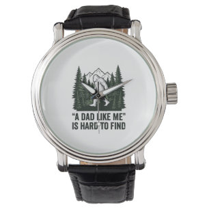 Montre Conception de chemise de forêt vintage de papa Big
