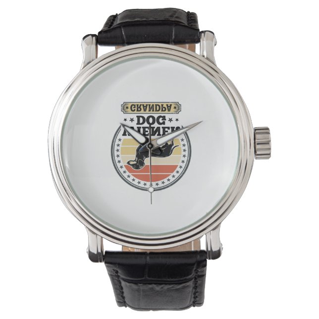 Montre Conception de chemise de grand-père teckel chien d (devant)