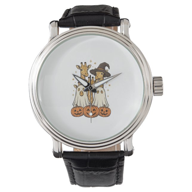Montre Conception de chemise fantôme de citrouille de gir (devant)