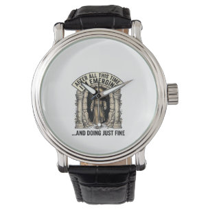 Montre Conception de chemise graphique de gravure d'humou