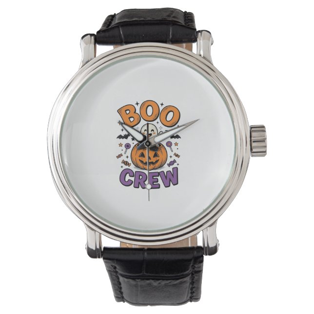 Montre Conception de chemise Halloween Citrouille Fantôme (devant)