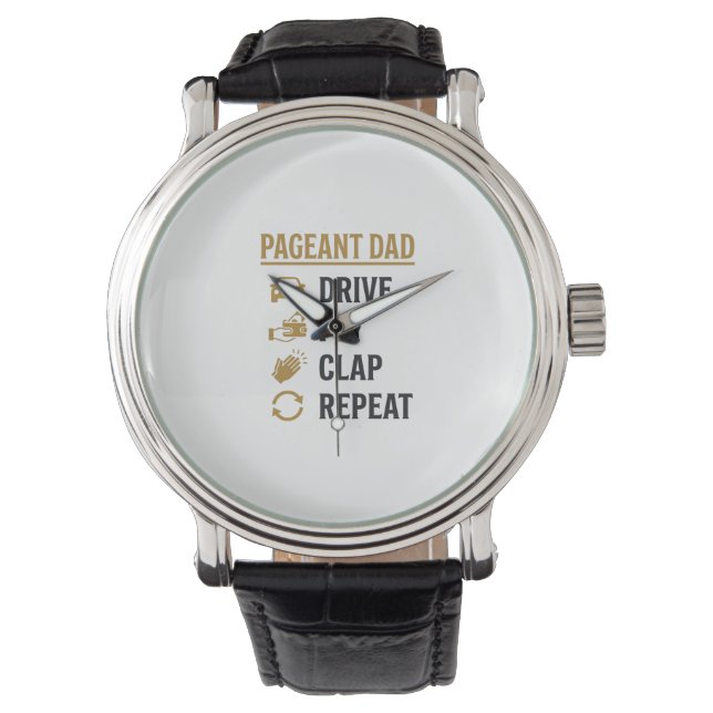 Montre Conception de chemise Pageant Dad Drive Pay Clap R (devant)