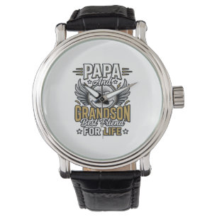 Montre Conception de chemise Papa et petit-fils meilleurs