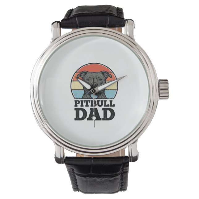 Montre Conception de chemise pour papa Pitbull amateur de (devant)