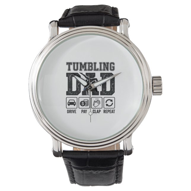 Montre Conception de chemise Tumbling Dad Drive Pay Clap  (devant)