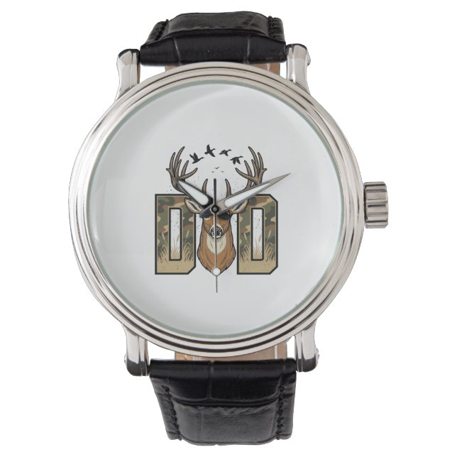 Montre Conception de chemise vectorielle Buck Camo Papa c (devant)