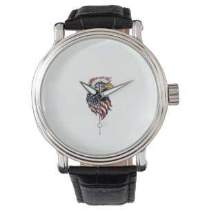 Montre Conception de chemise vectorielle d'aigle patrioti