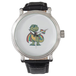 Montre Conception de chemise vectorielle de dinosaure de