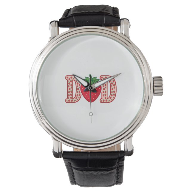 Montre Conception de chemise vectorielle lettrage fraise  (devant)